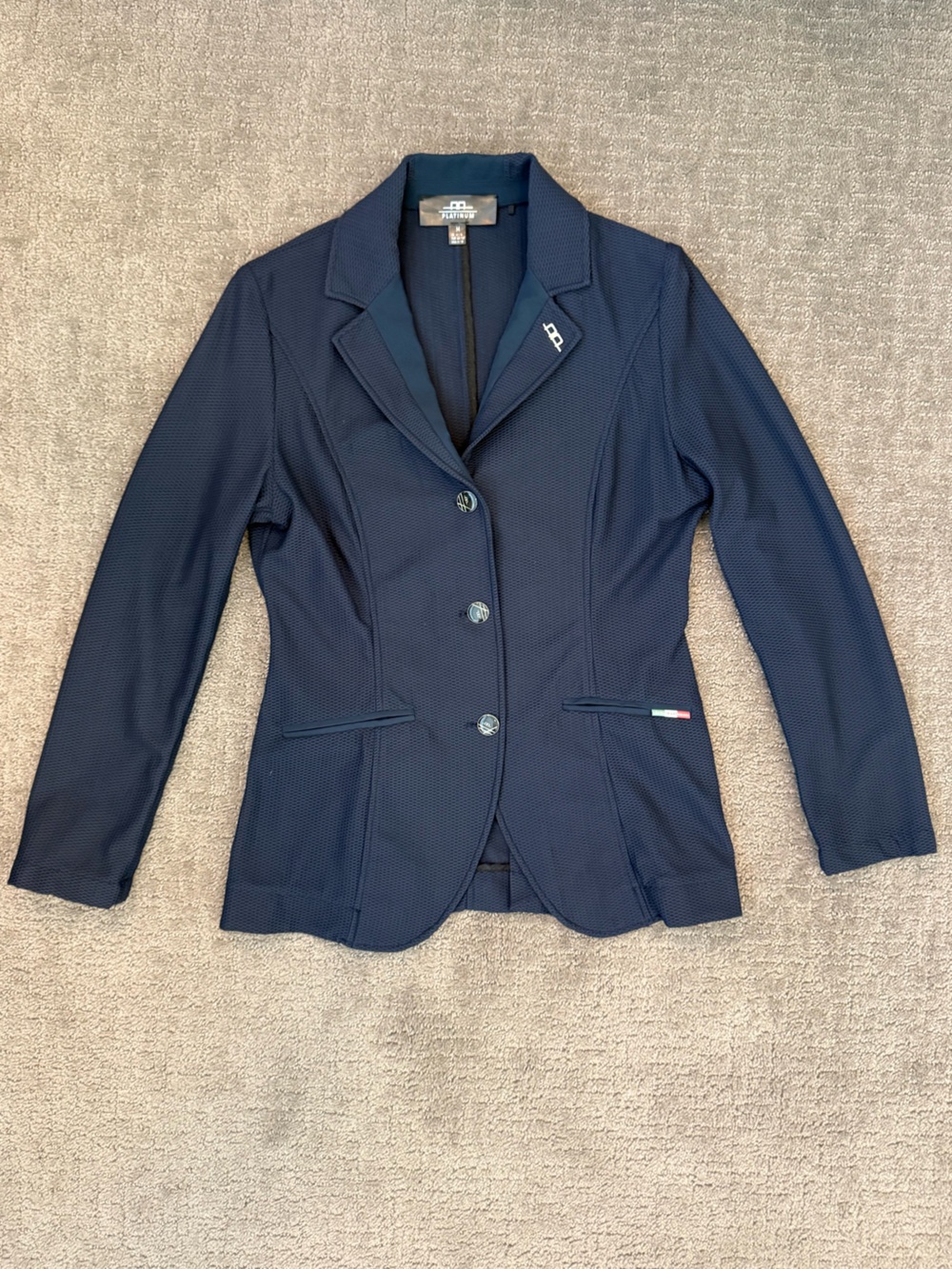EUC Alessandro Albanese Platinum Motion-Lite Equestrian Mesh Show Coat